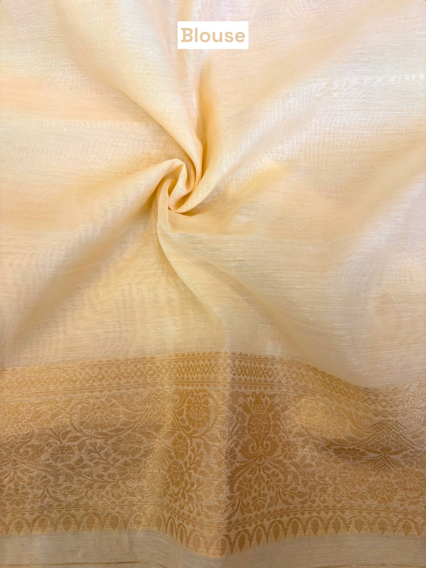 Cotton silk zari saree
