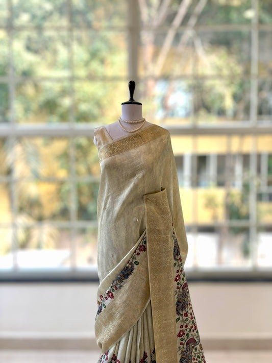Digital print soft falling silk saree