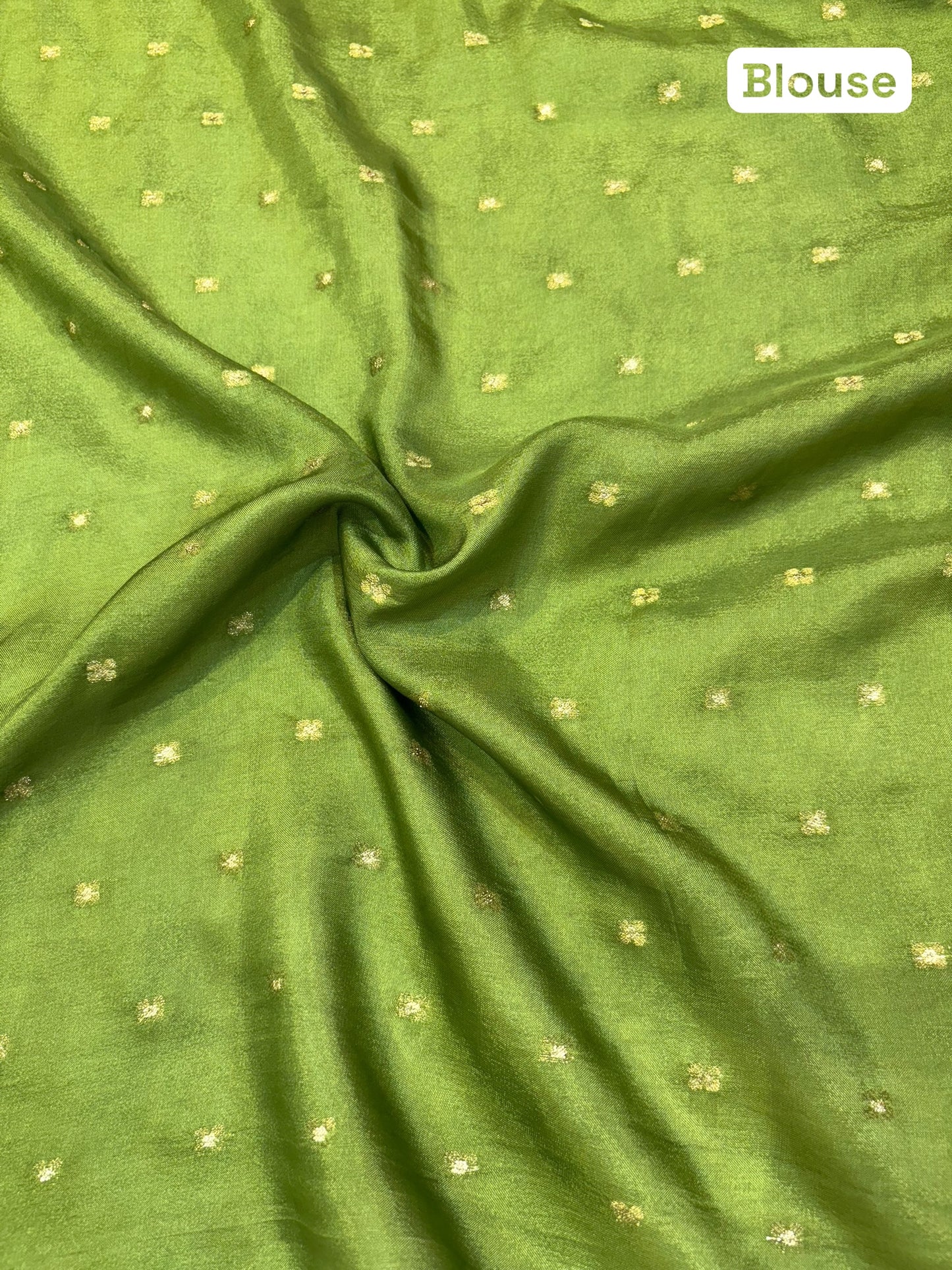 Pure Dola Silk Embroidered Saree - Parrot Green