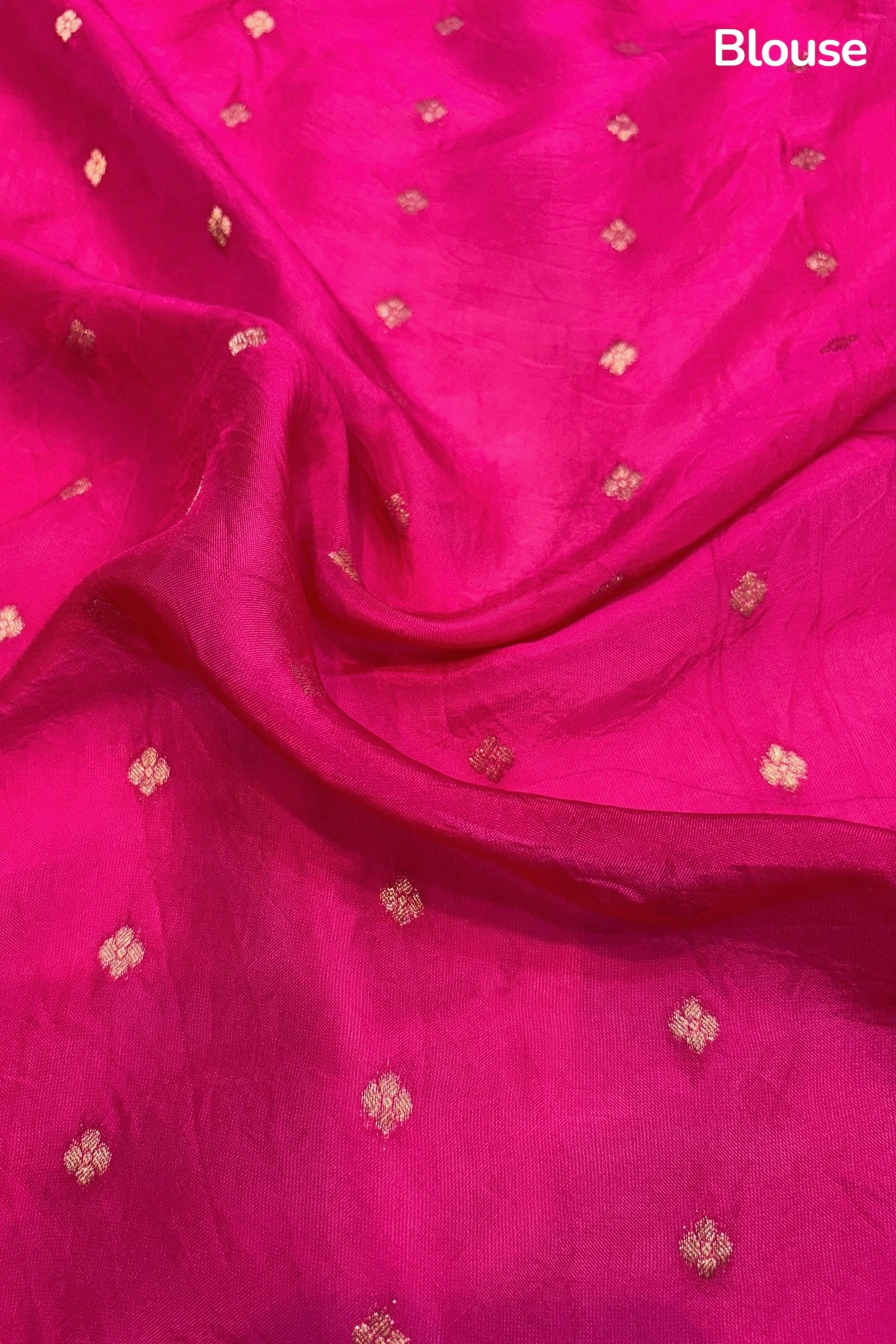 Bandhani print soft organza saree - Pink