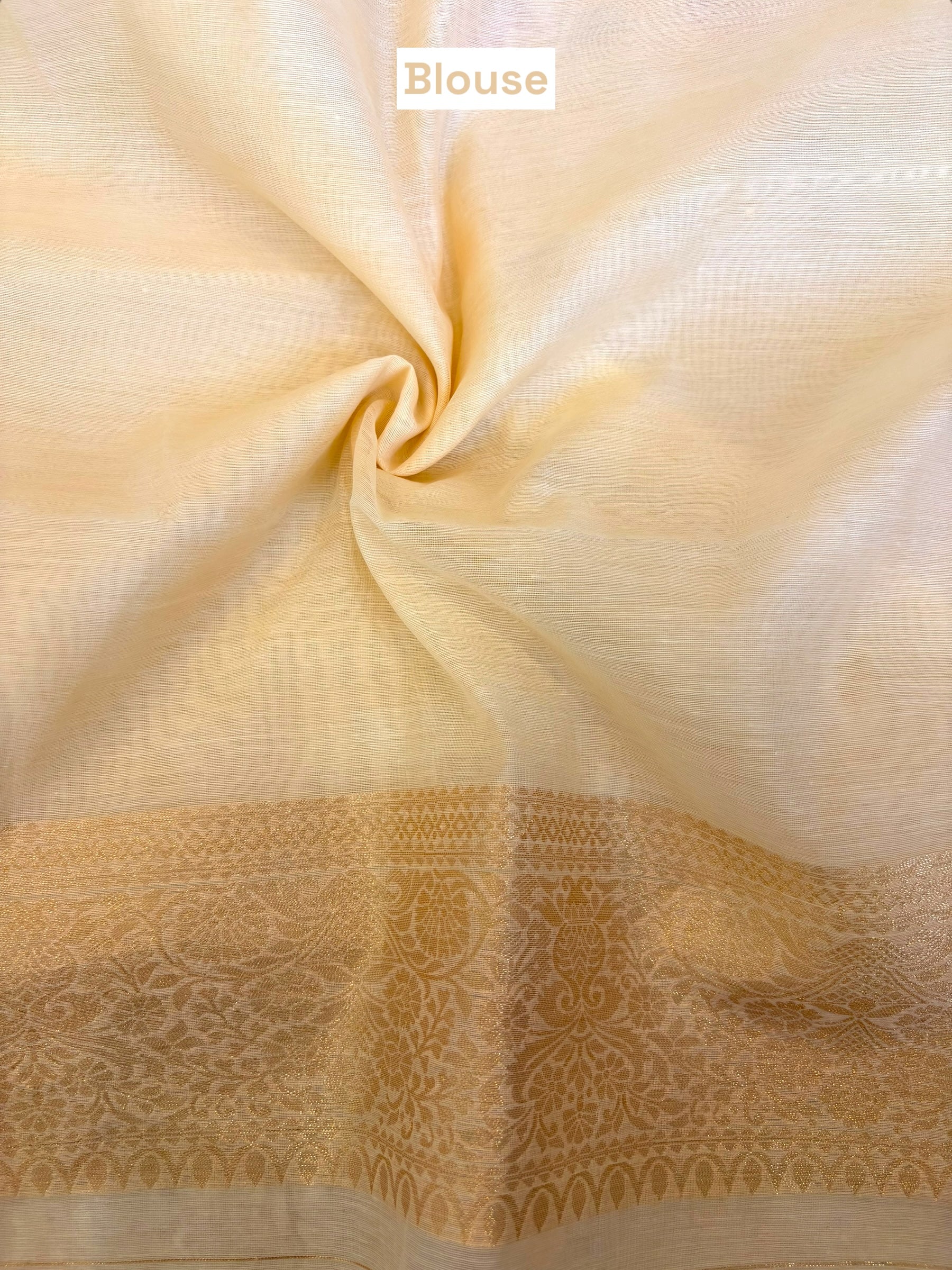 Cotton silk zari saree