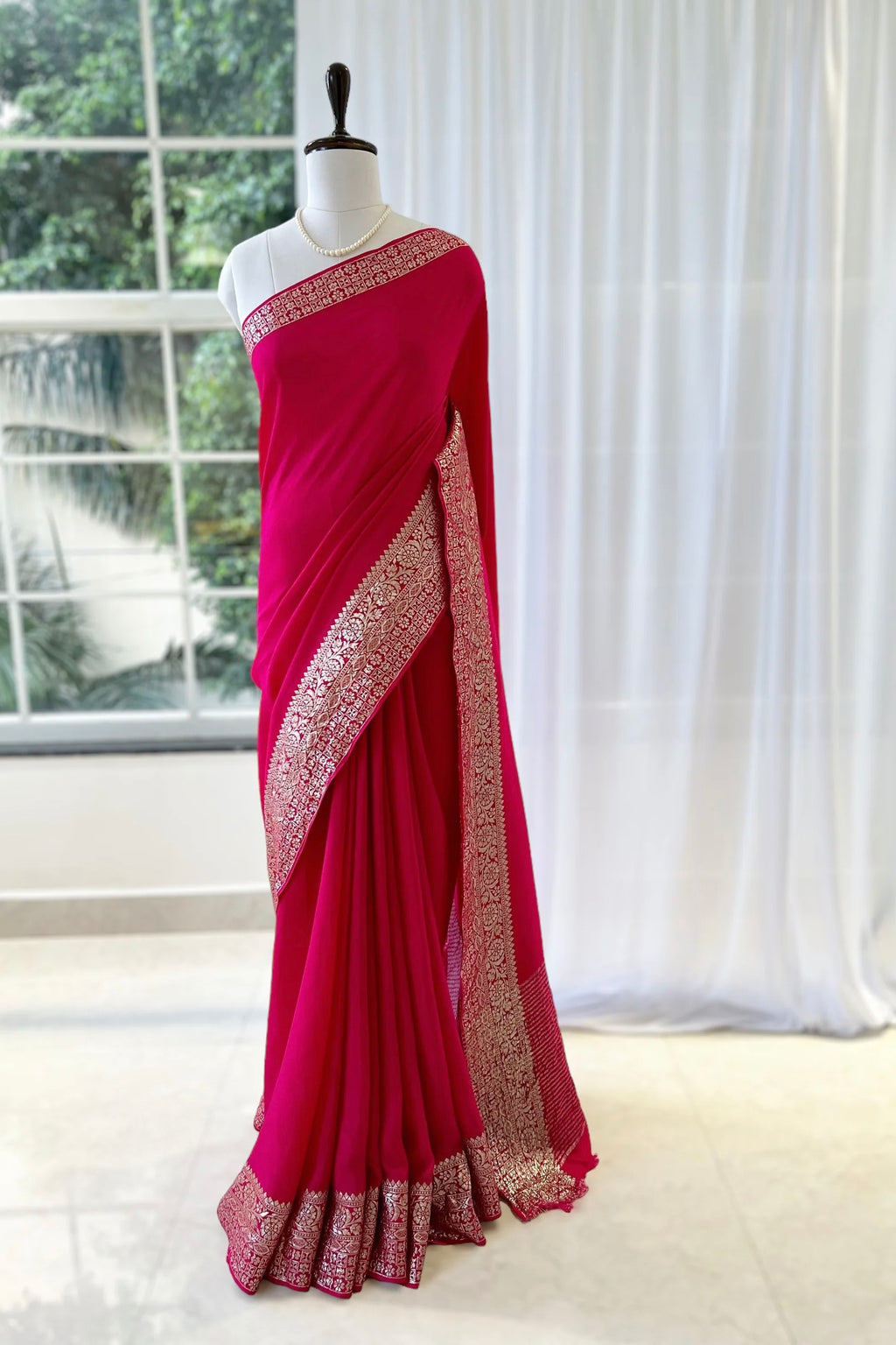 Dola silk saree - Pink