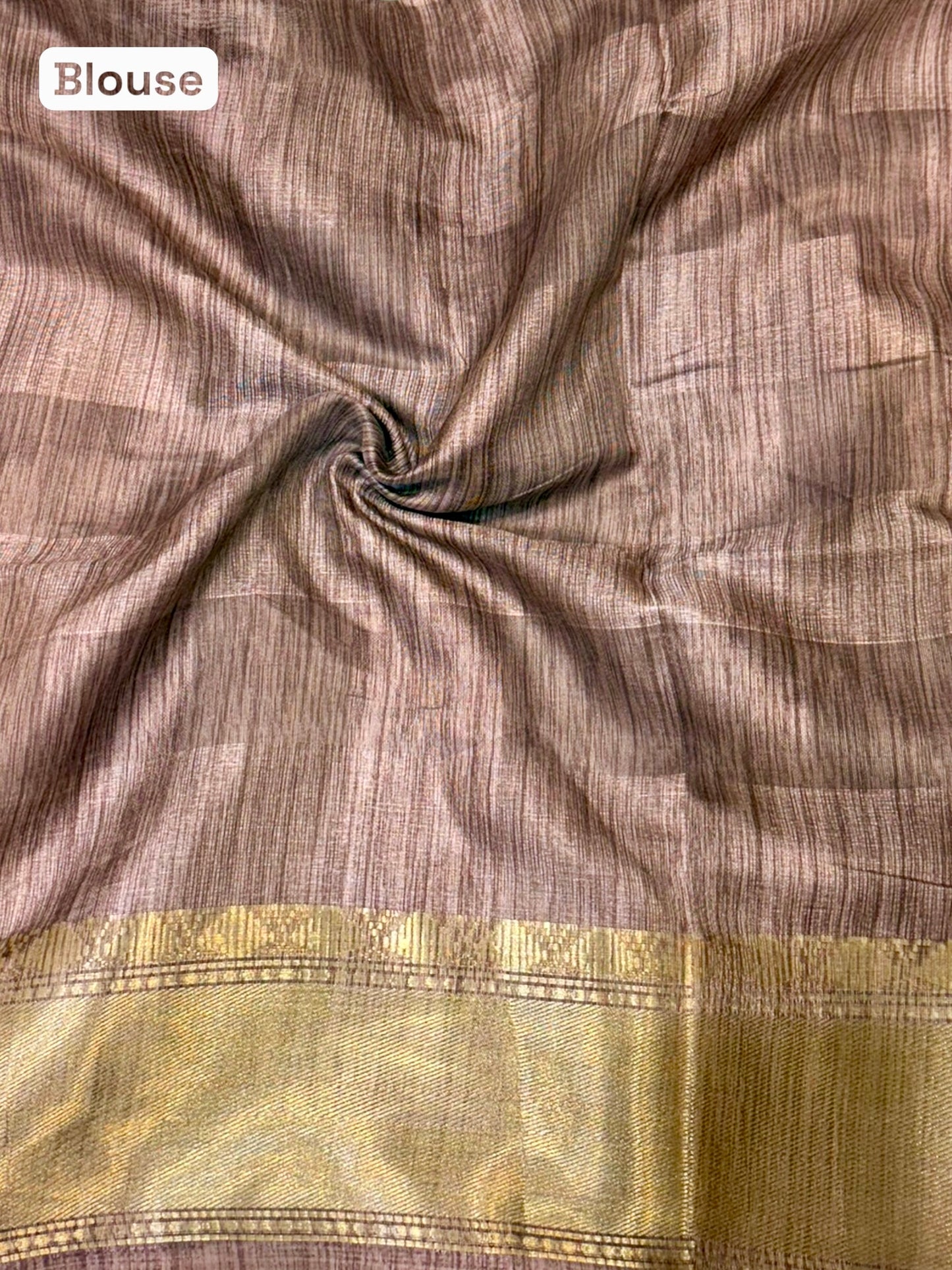 Floral cotton zari saree - Red