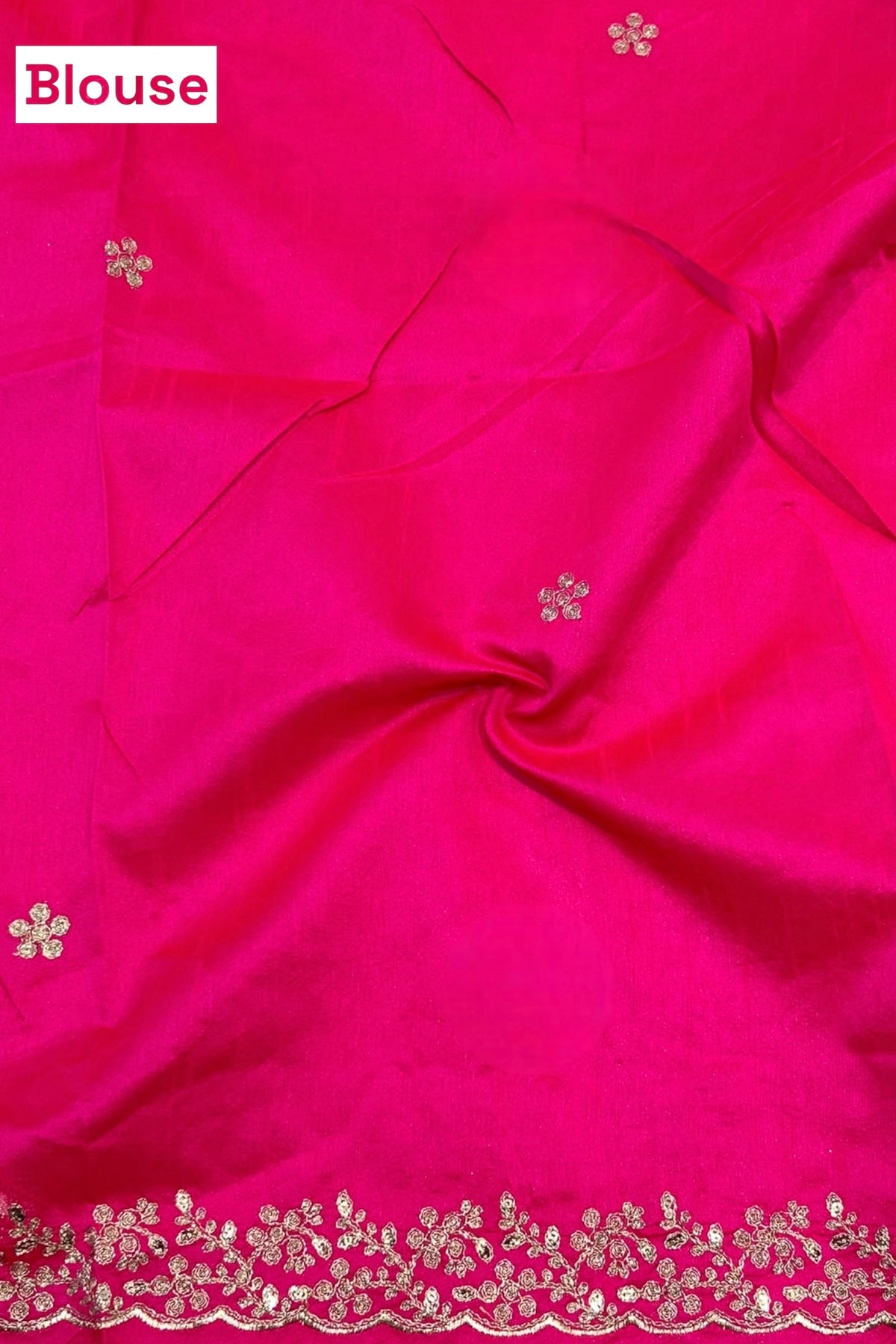 Georgette bandhani saree - Pink