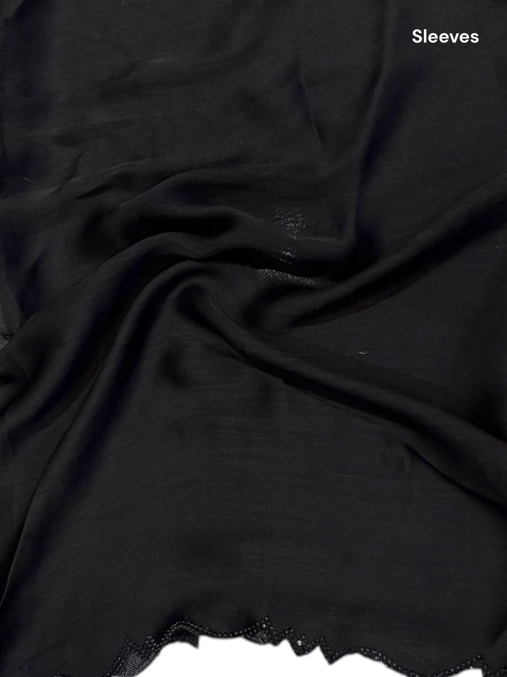 Black sequins chiffon saree