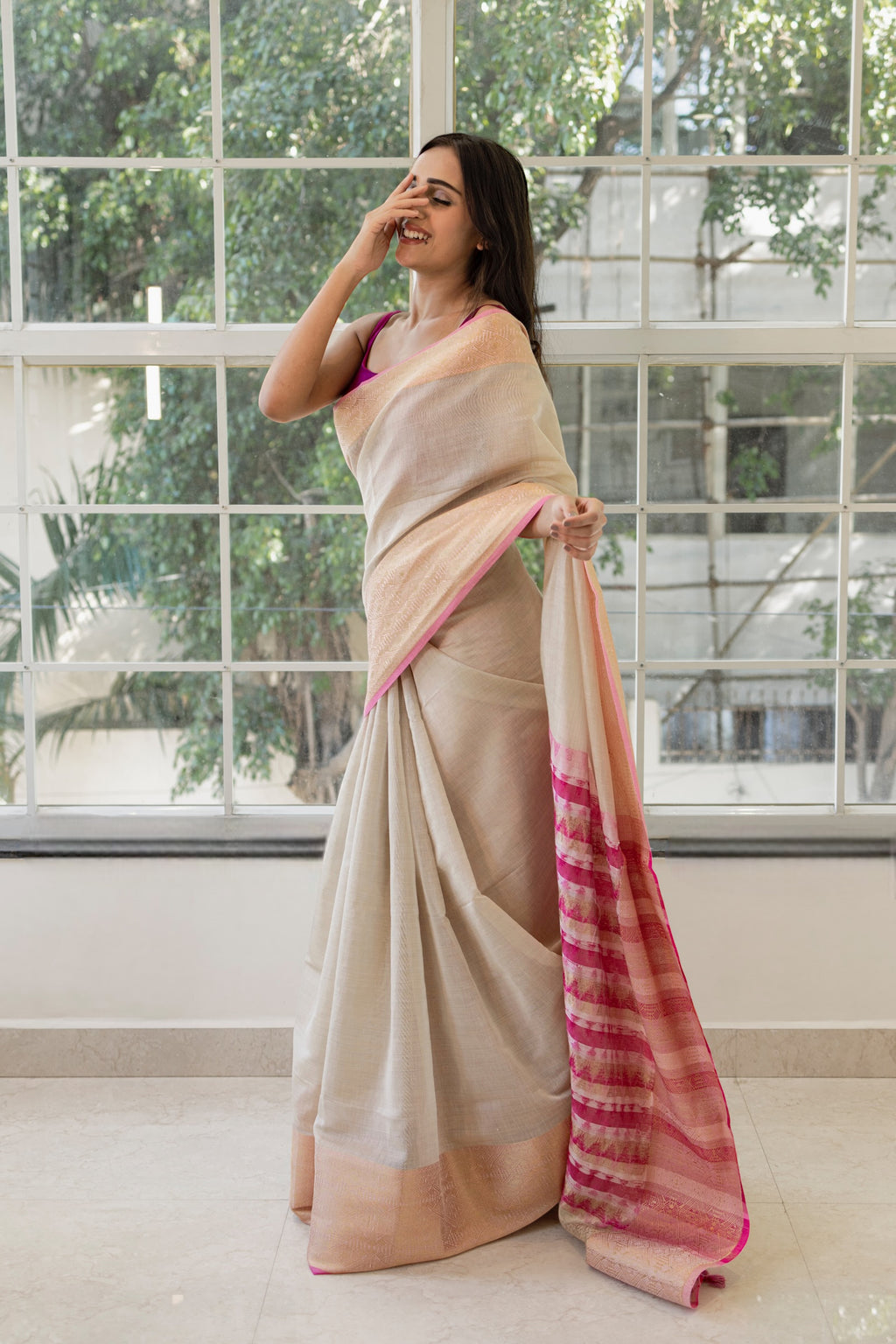 Handloom cotton saree