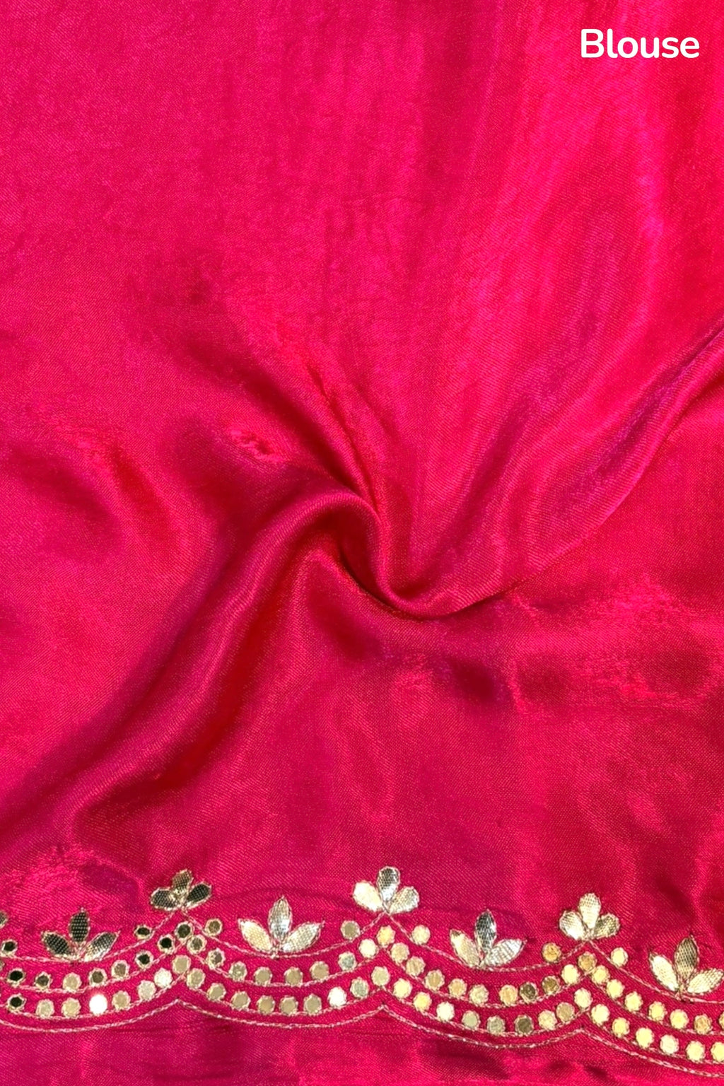 Pink modal silk zari saree