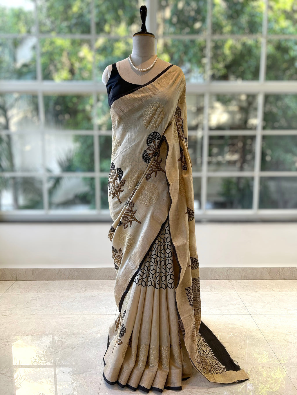 Pure soft chanderi cotton saree