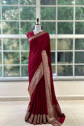 Dola silk saree - Maroon