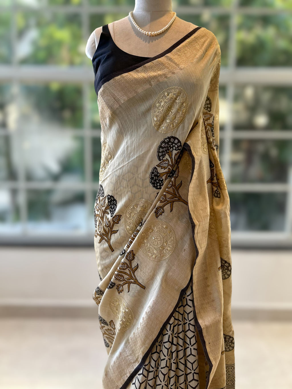 Pure soft chanderi cotton saree