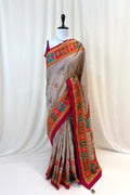 Soft cotton silk saree - Grey