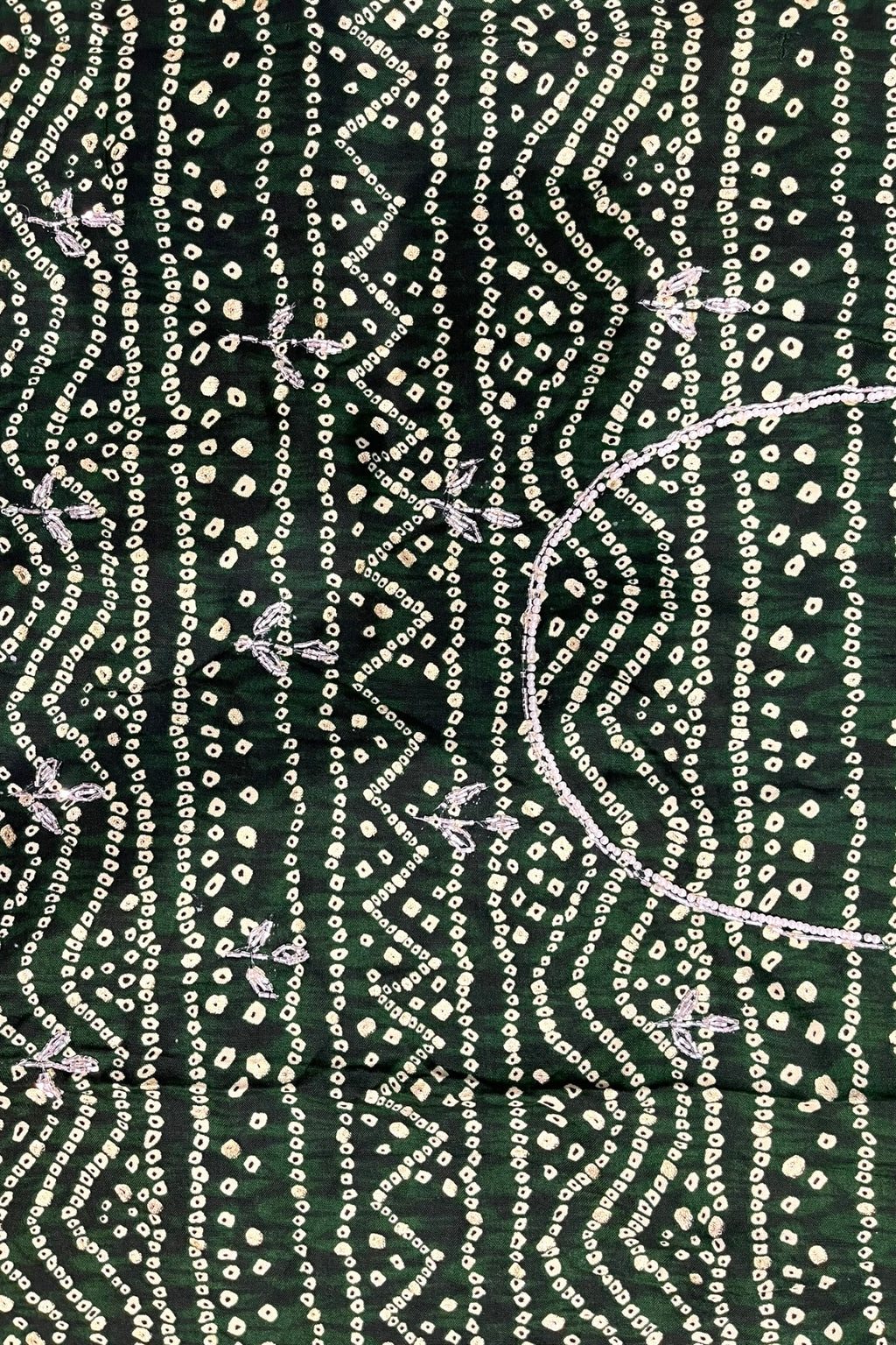 Dola silk bandhani embellished saree - Red