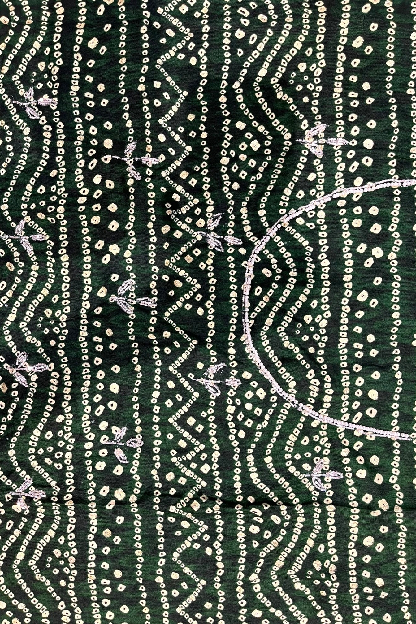 Dola silk bandhani embellished saree - Red