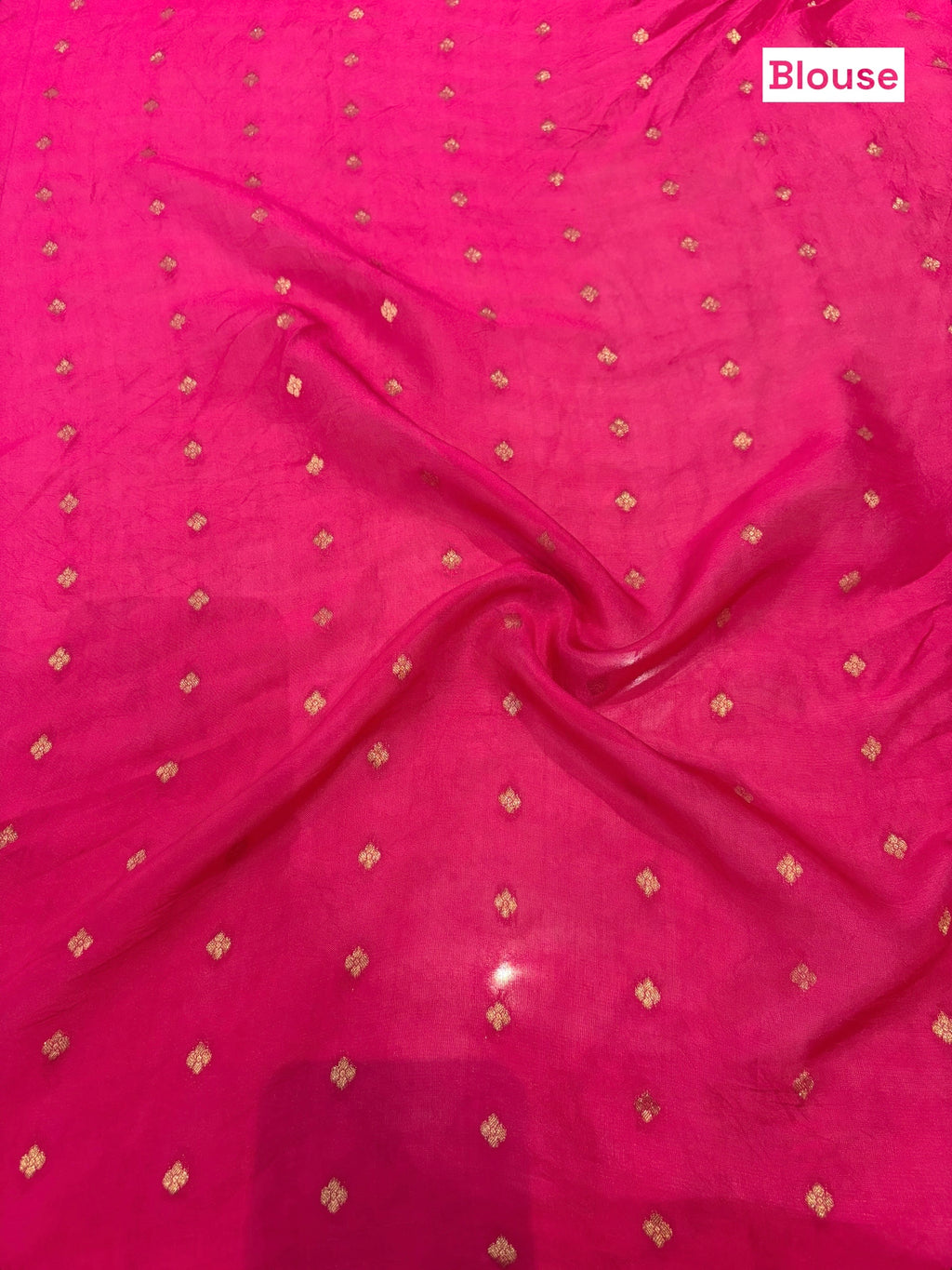 Dola silk embroidered zari saree - Rani Pink