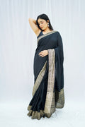 Dola silk saree - Black