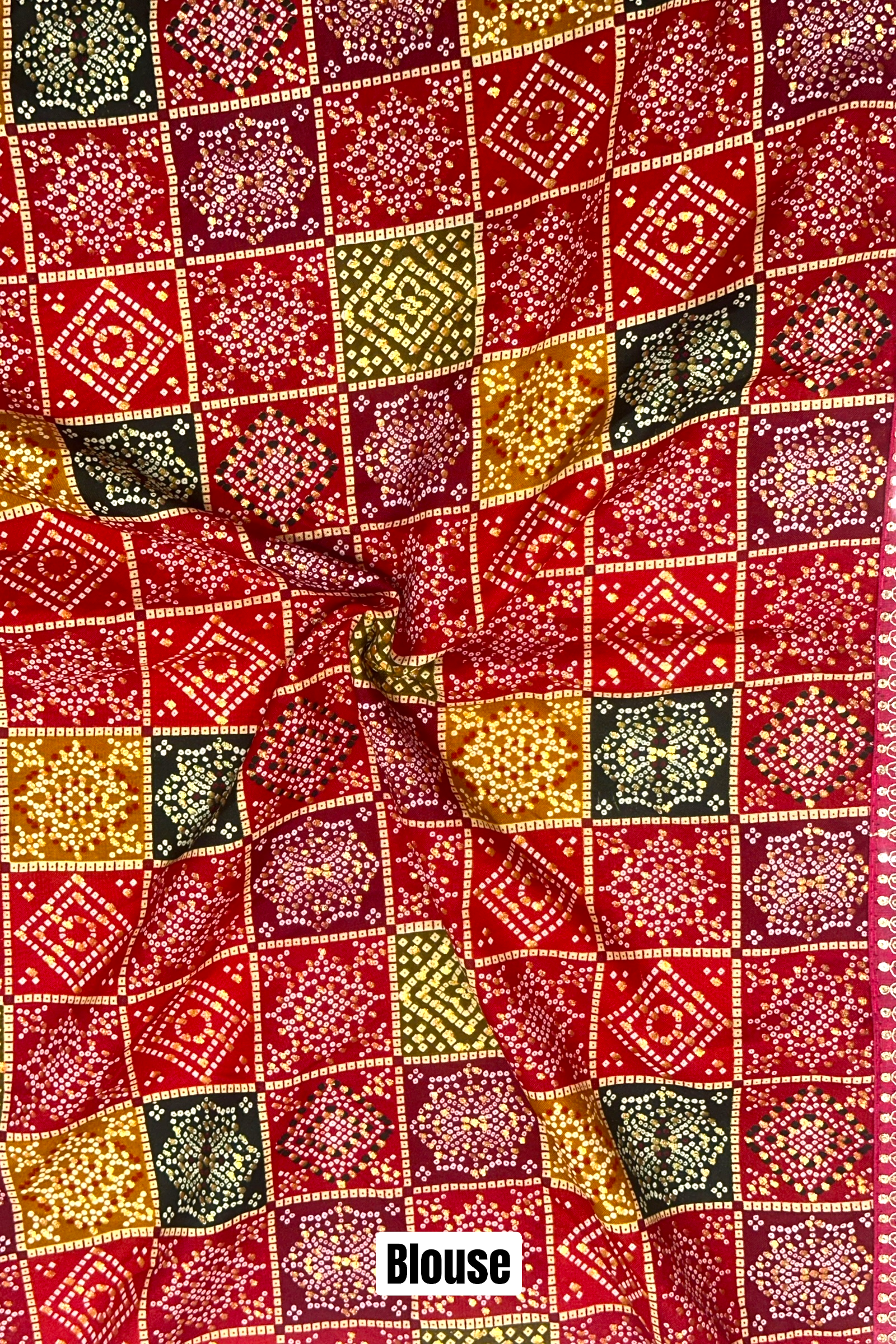 Yellow chiffon work saree