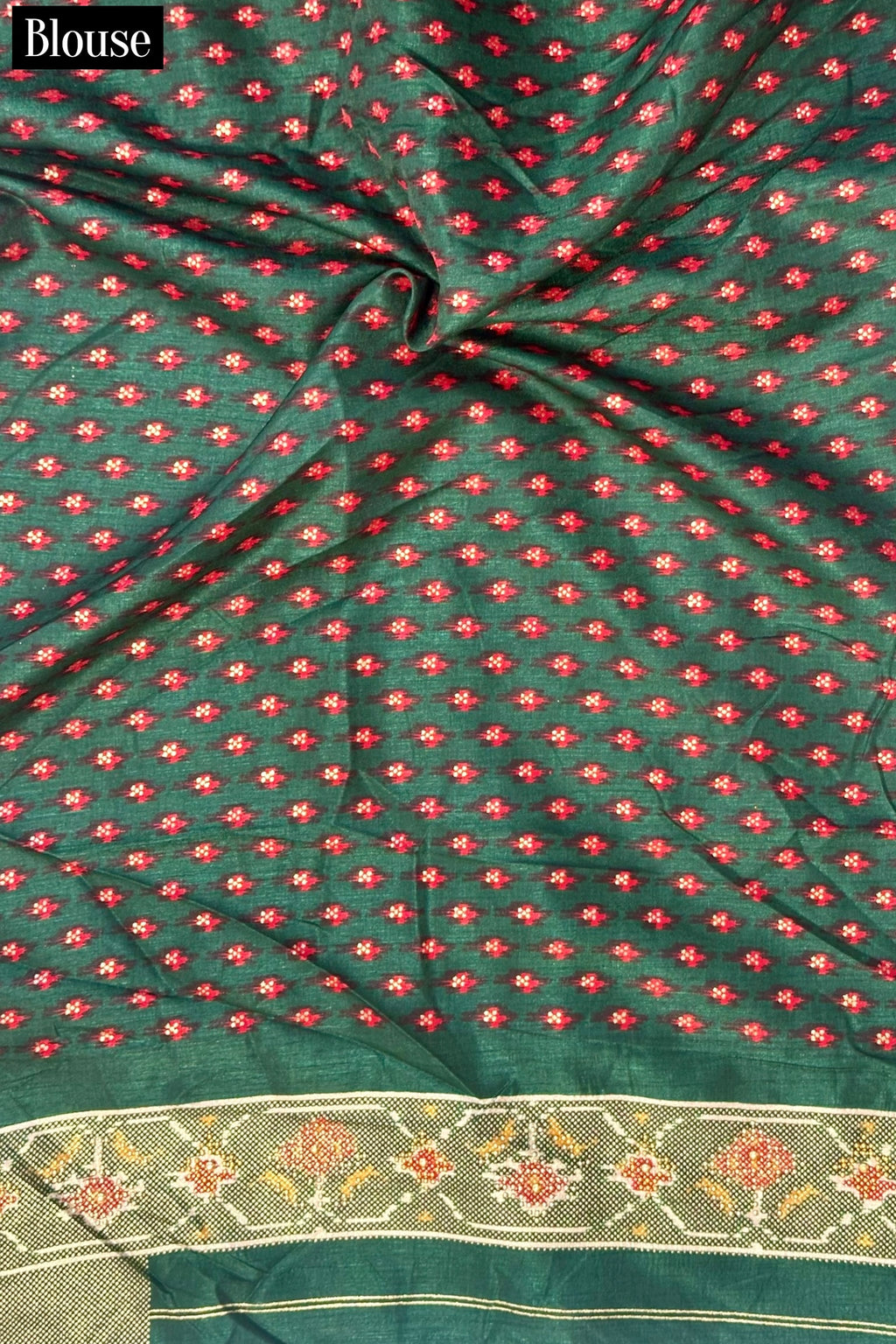 Red green patola saree