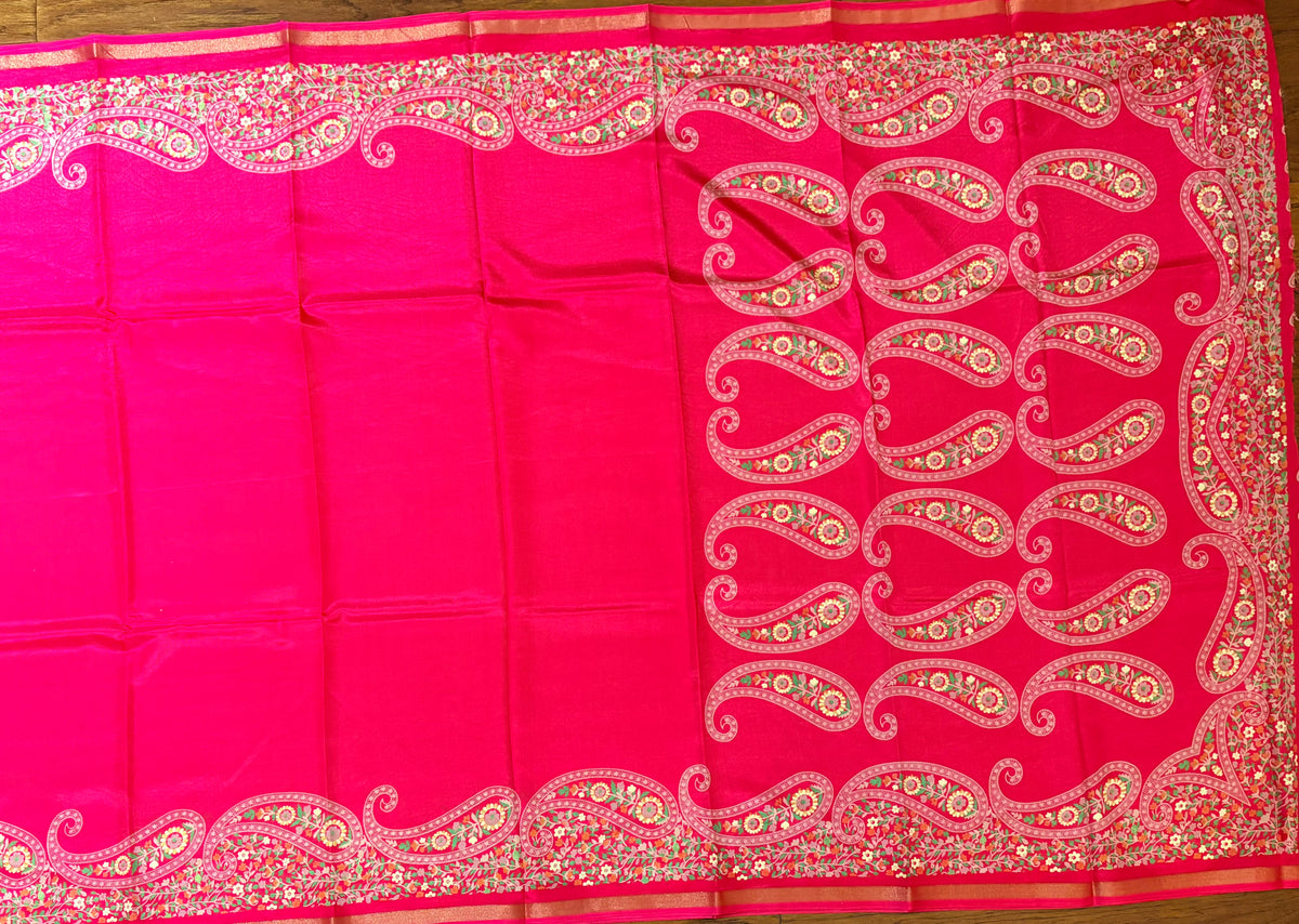 Soft silk printed saree - Buti