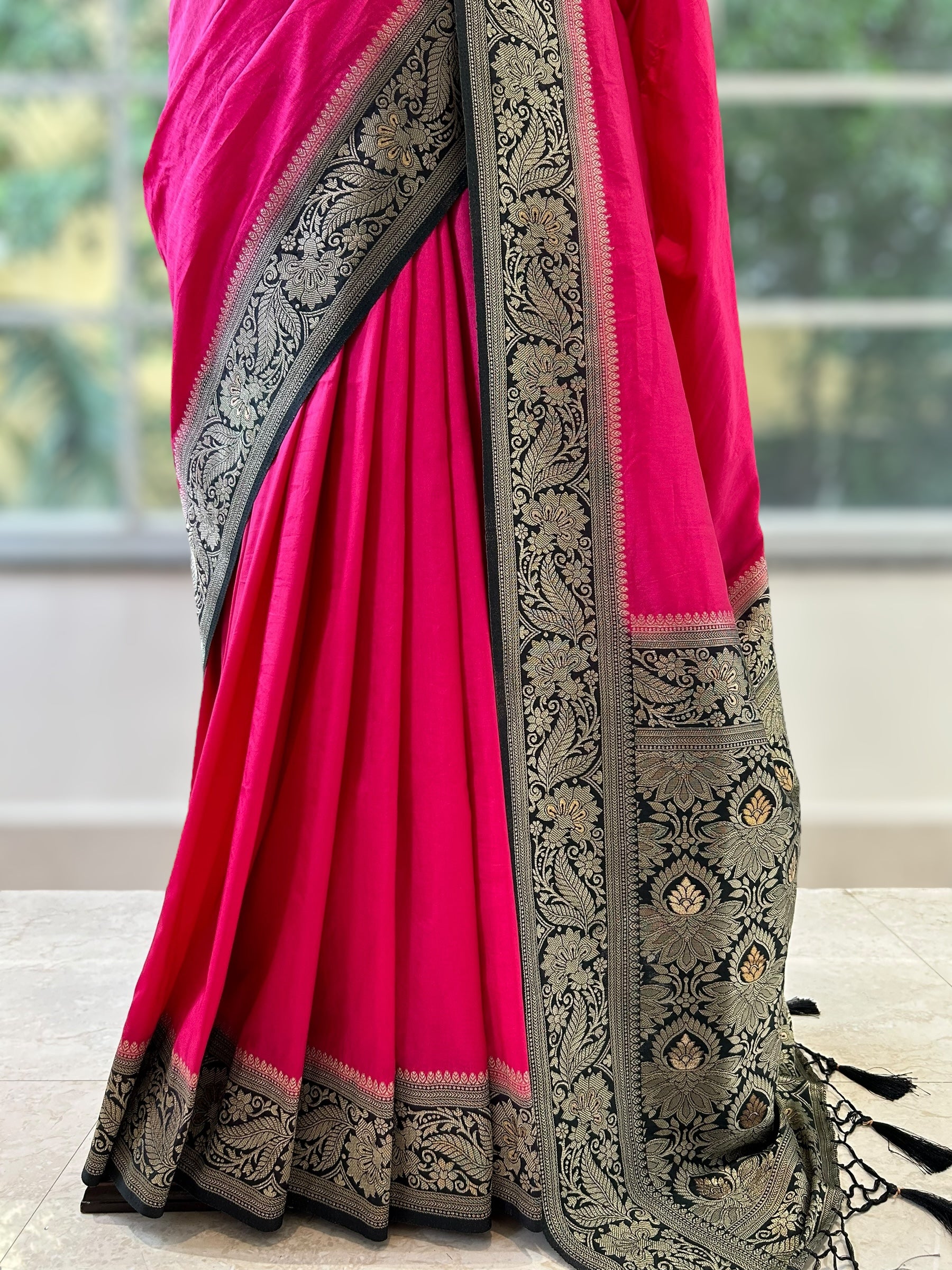 Soft silk saree - Pink