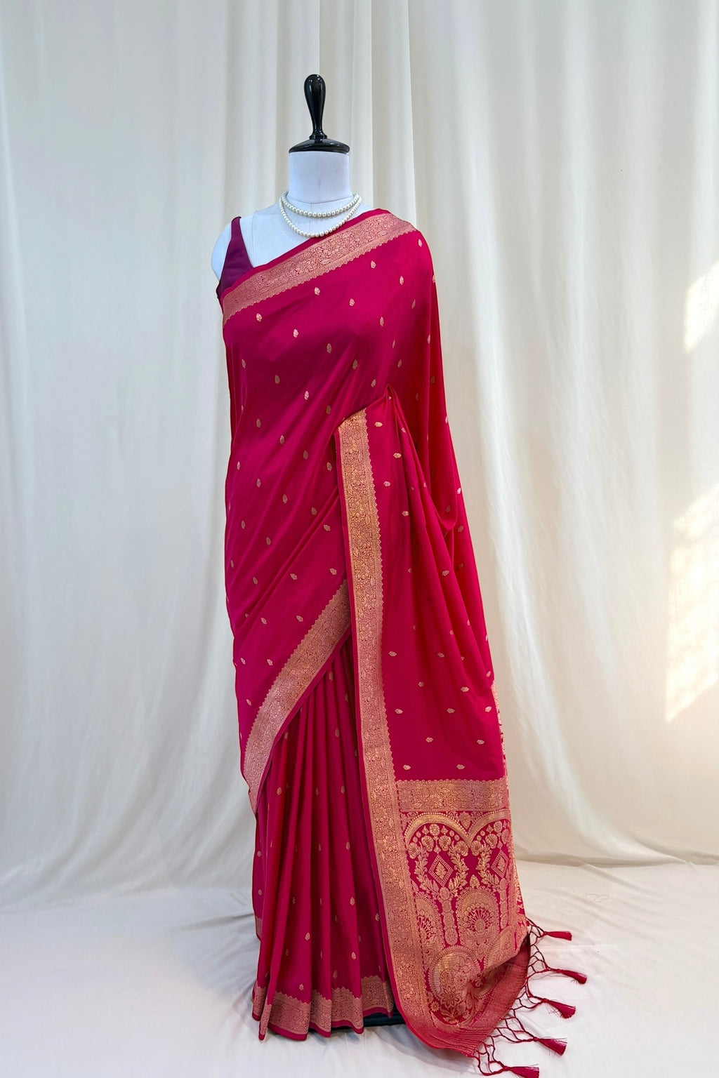 Banarasi soft silk saree - Pink