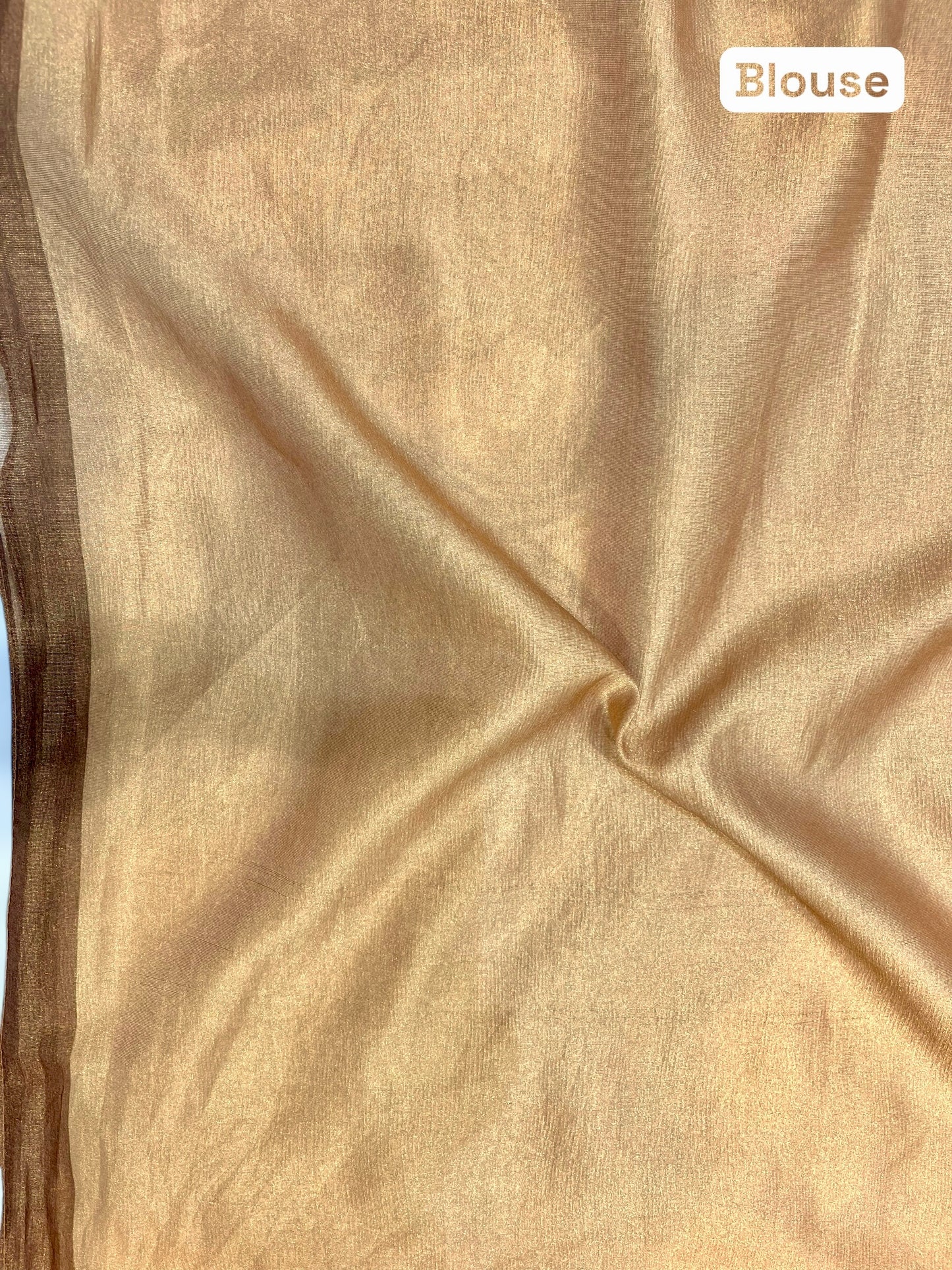 Abstract print saree - Orange