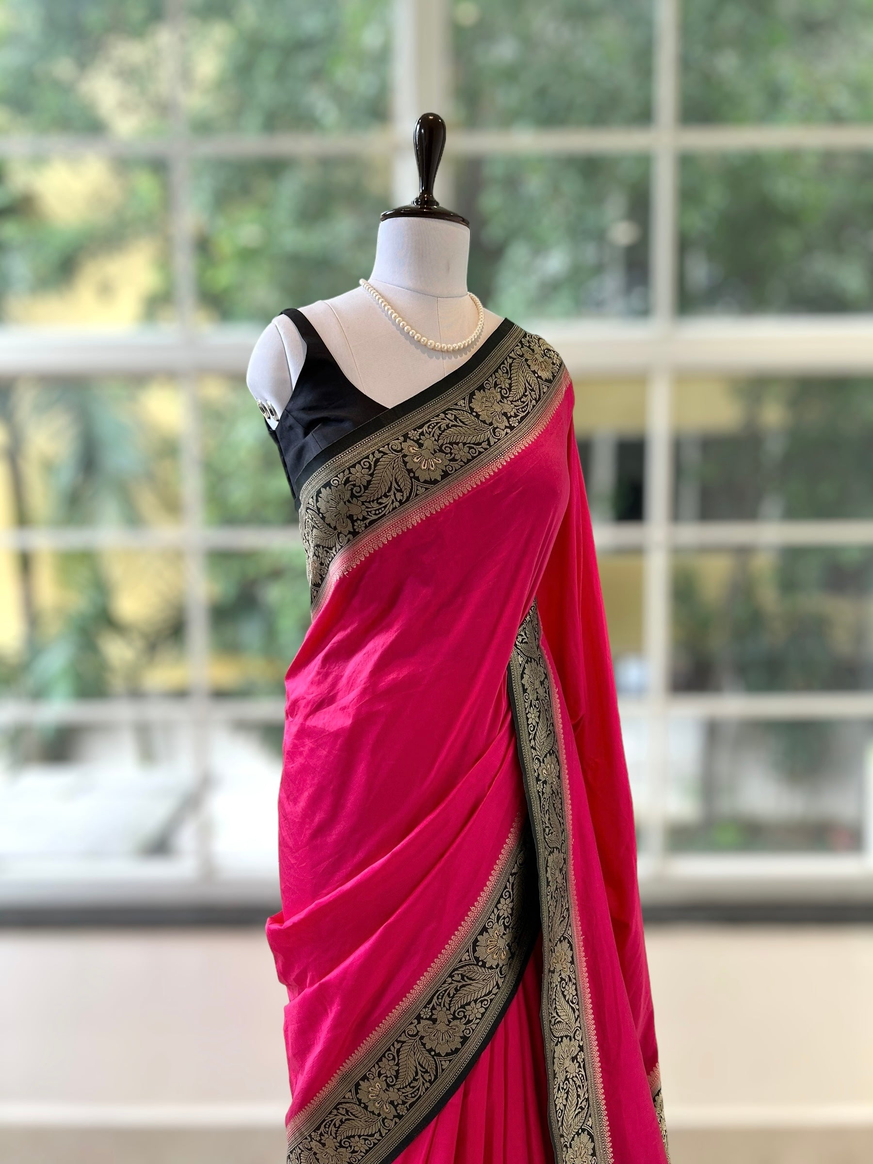 Soft silk saree - Pink