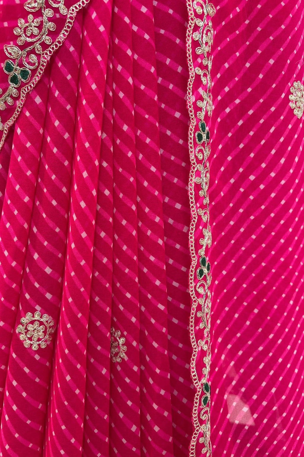 Designer motra saree - Pink
