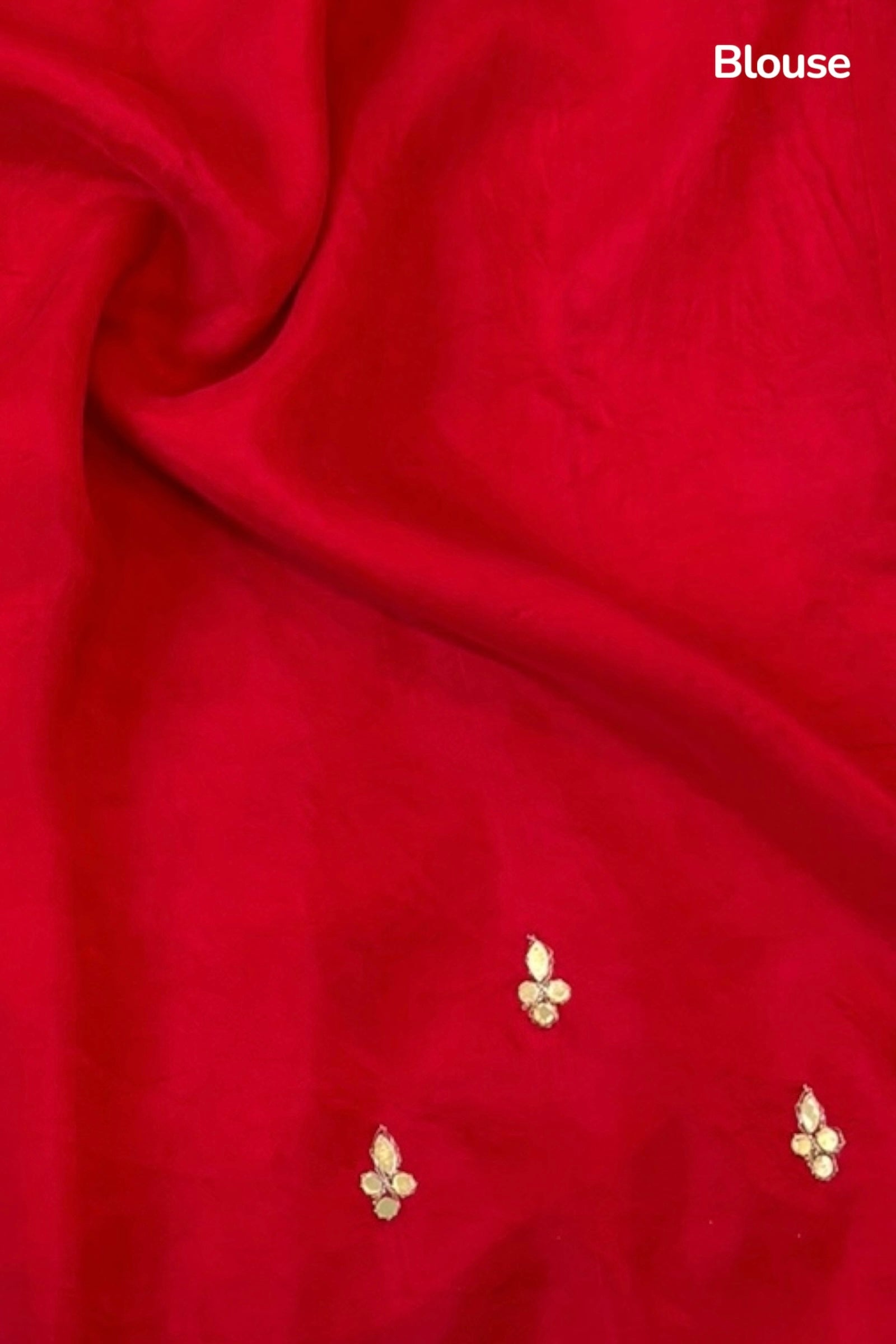 Gottapati zari bandhani saree - Red