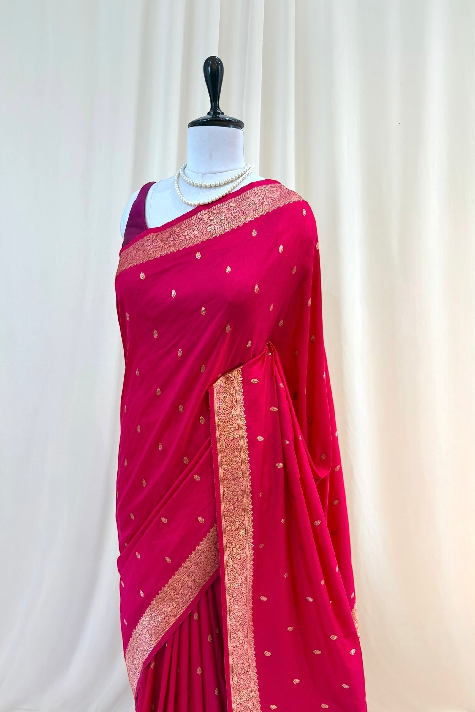 Banarasi soft silk saree - Pink