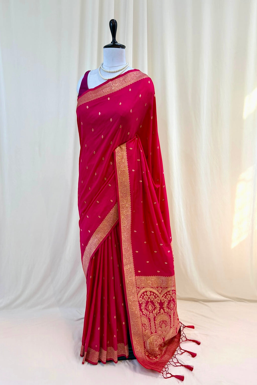 Banarasi soft silk saree - Pink
