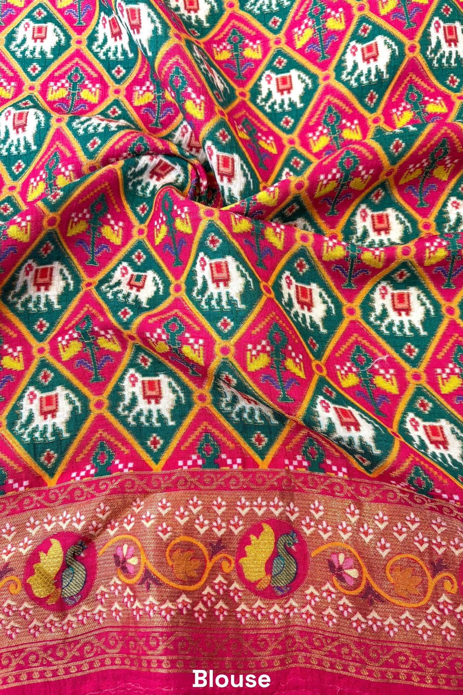 Mustard embroidered soft silk saree