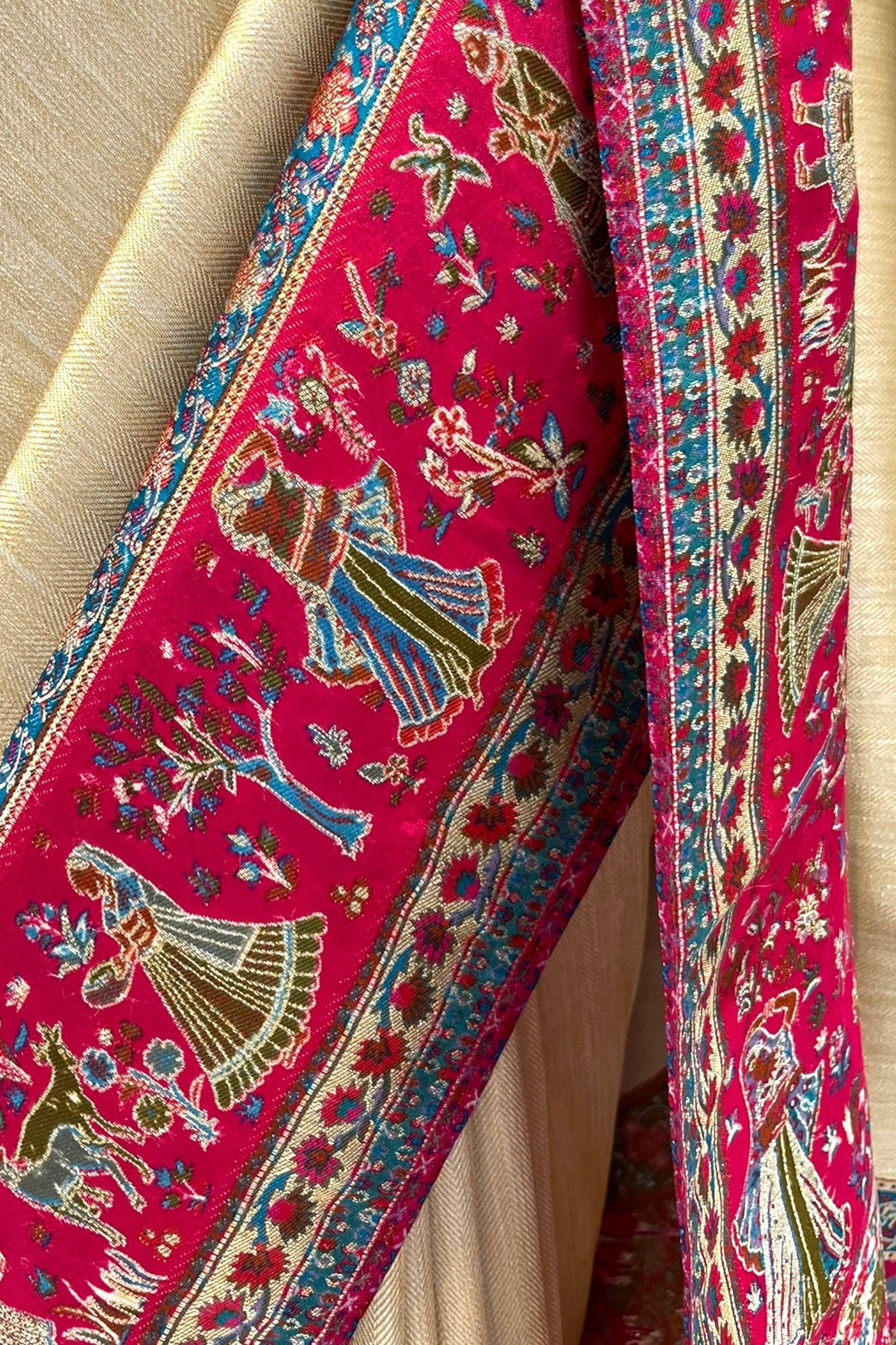 Golden premium silk saree