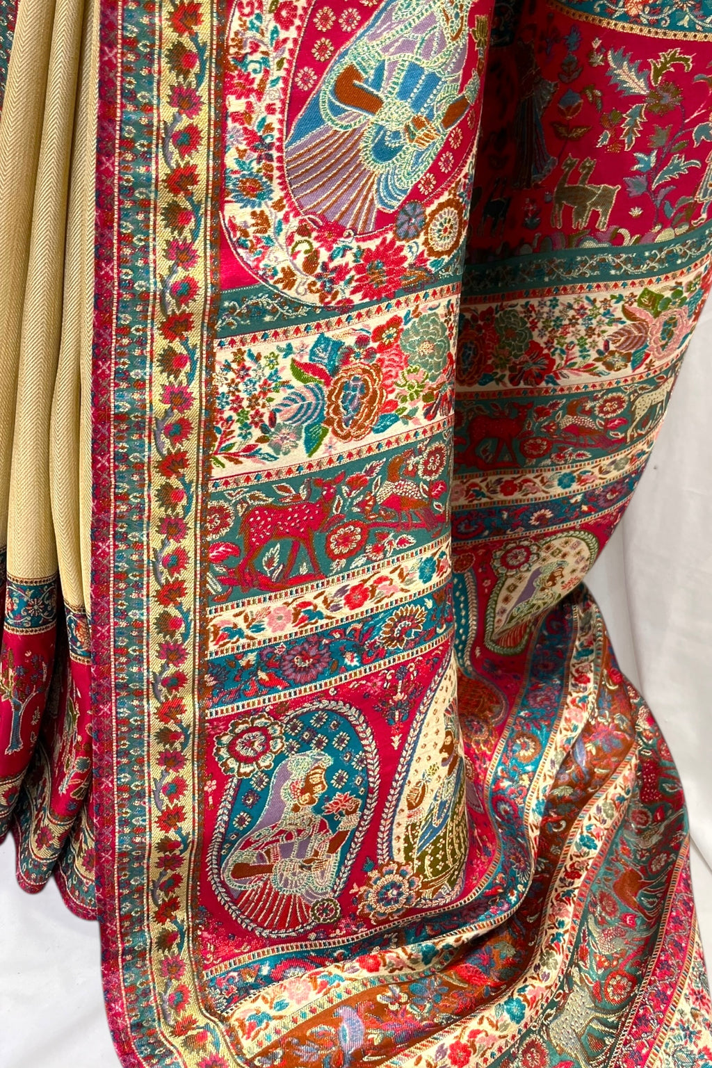 Golden premium silk saree