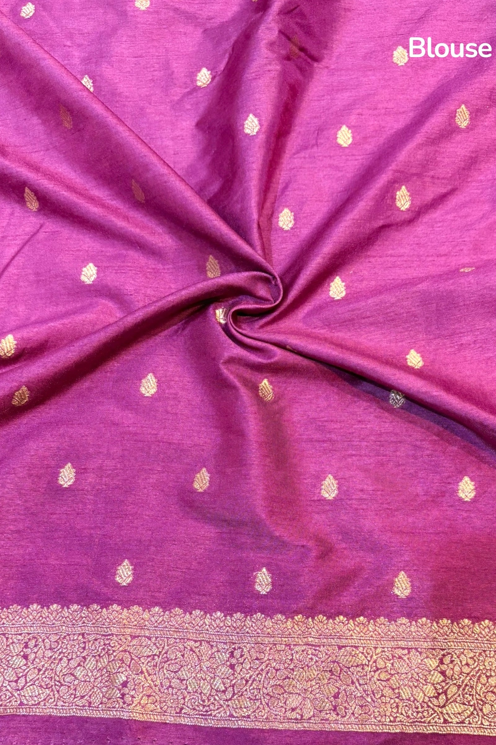 Banarasi soft silk saree - Purple