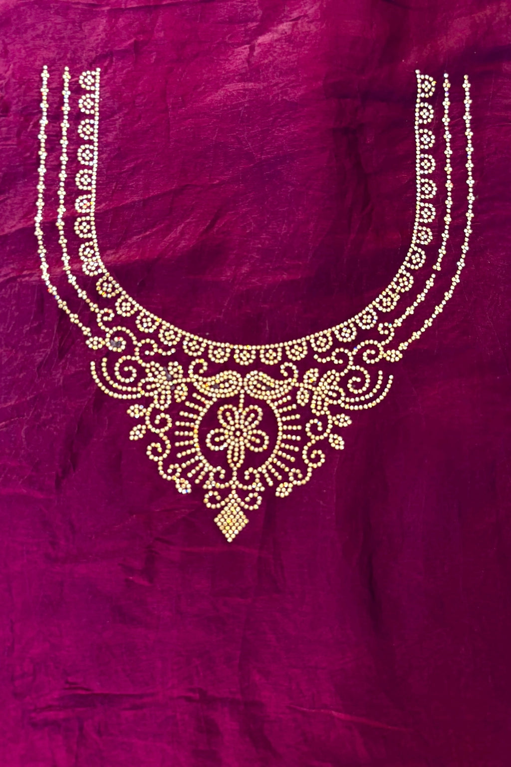 Fendy swarovski embellished saree