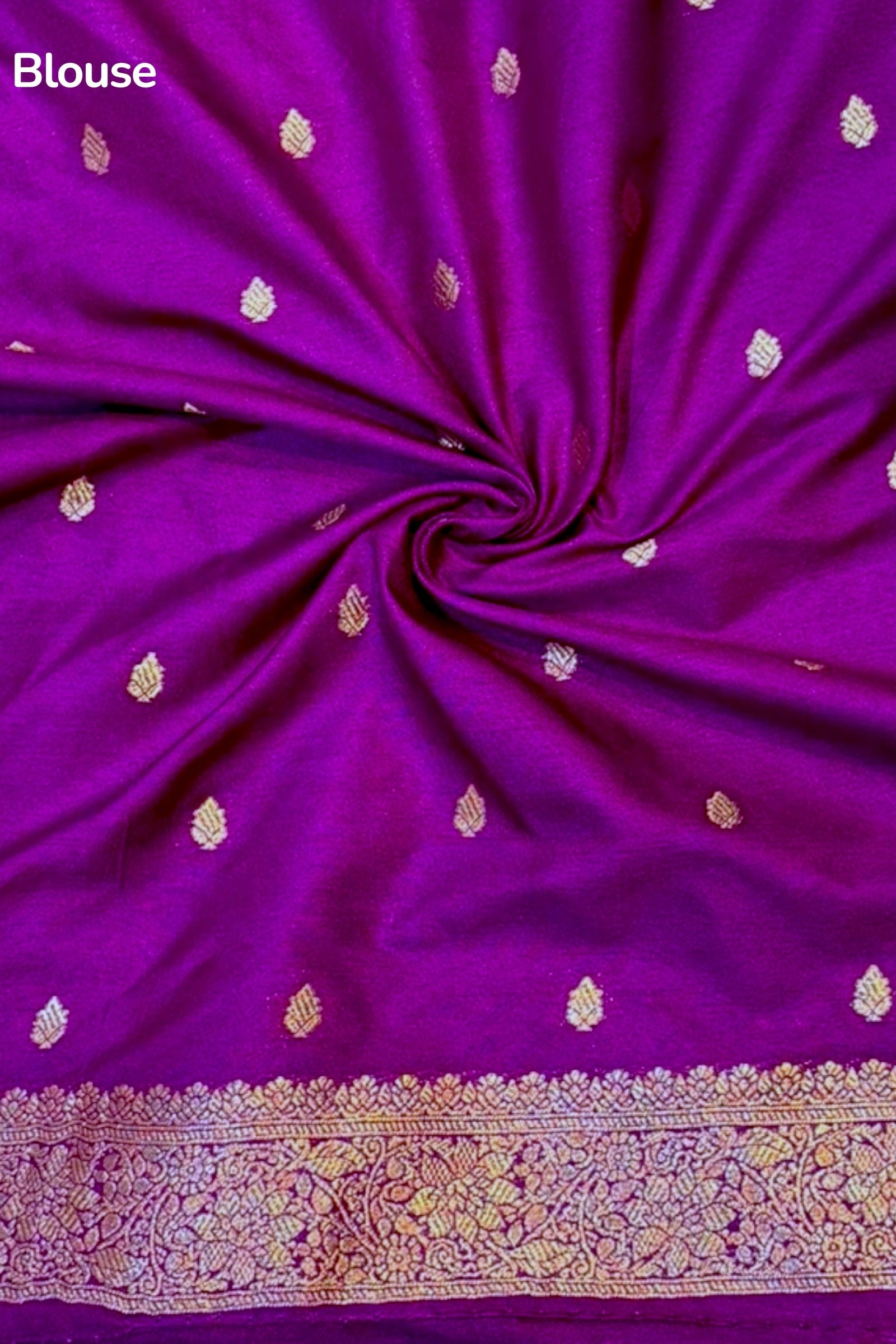 Banarasi soft silk saree - Violet