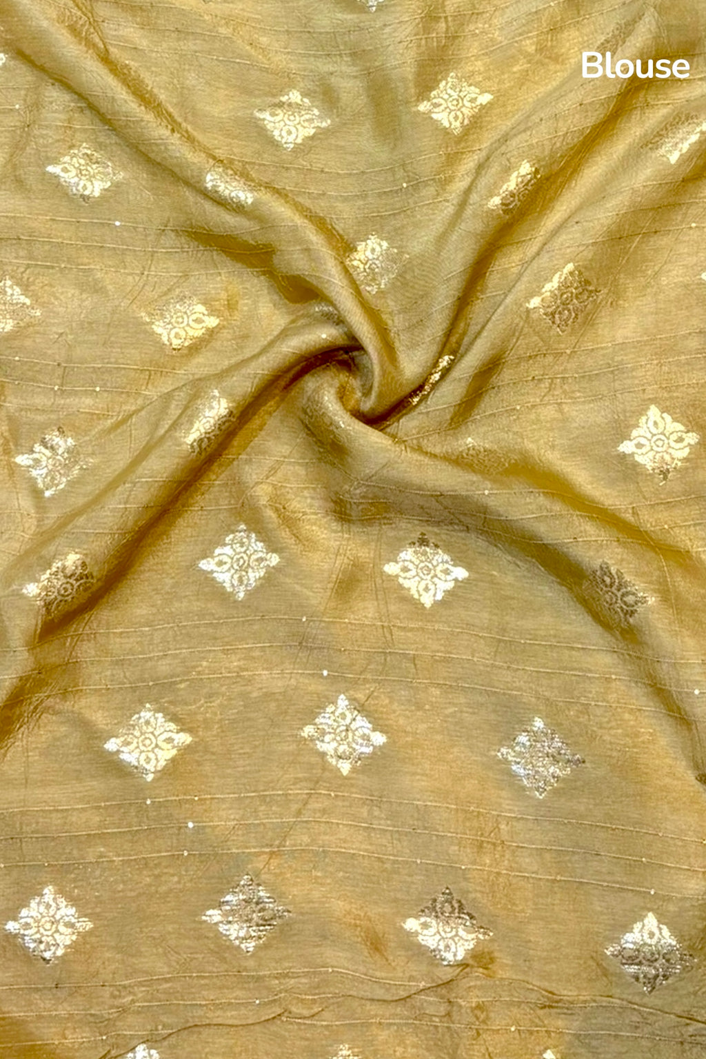 Soft tissue saree - Golden
