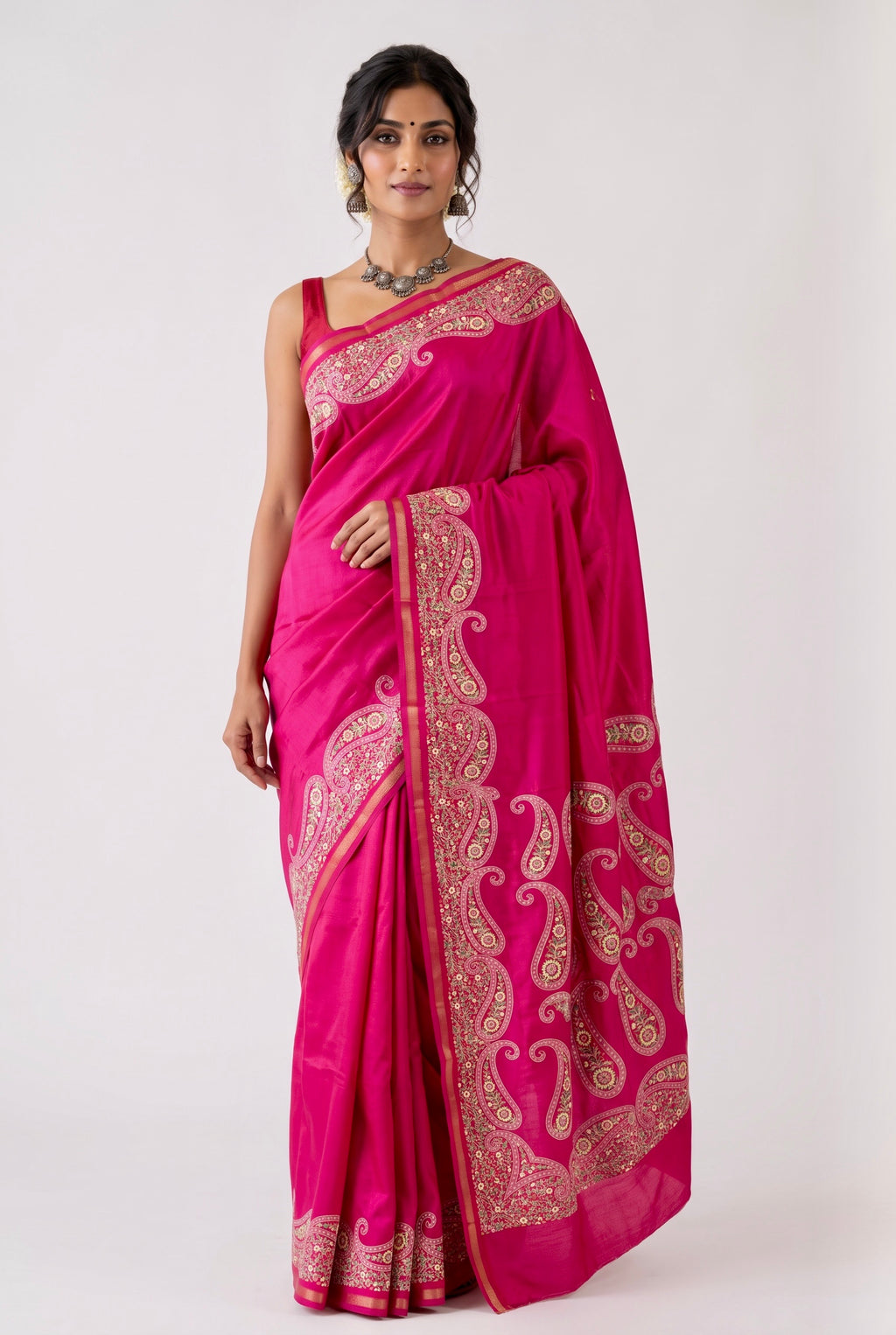 Soft silk printed saree - Buti