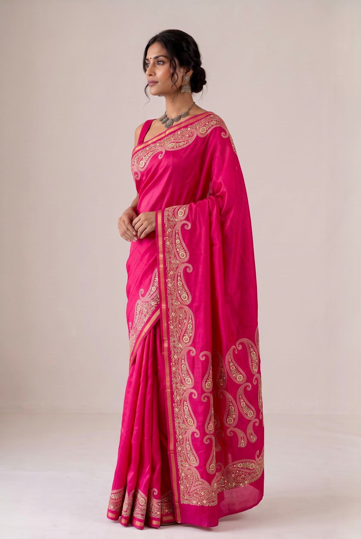 Soft silk printed saree - Buti