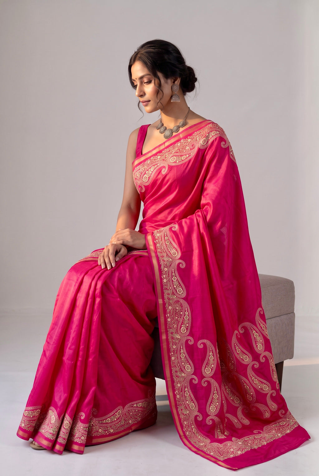 Soft silk printed saree - Buti