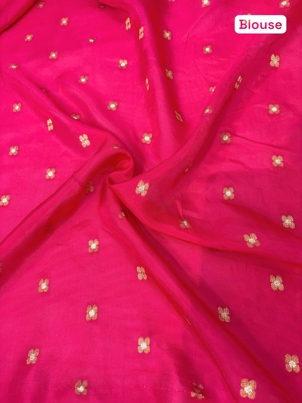 Off White Pure Dola Silk Saree