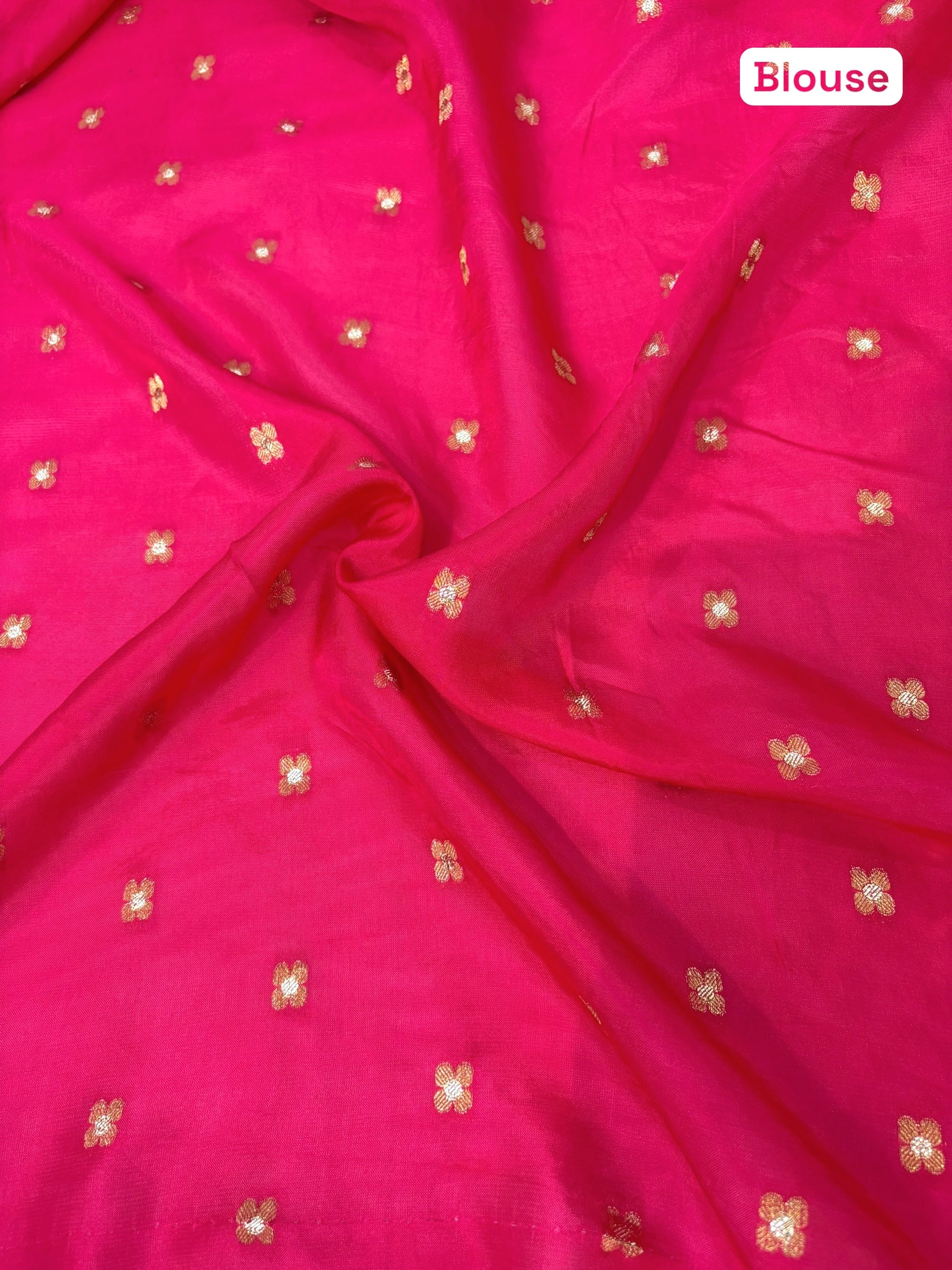 Off White Pure Dola Silk Saree