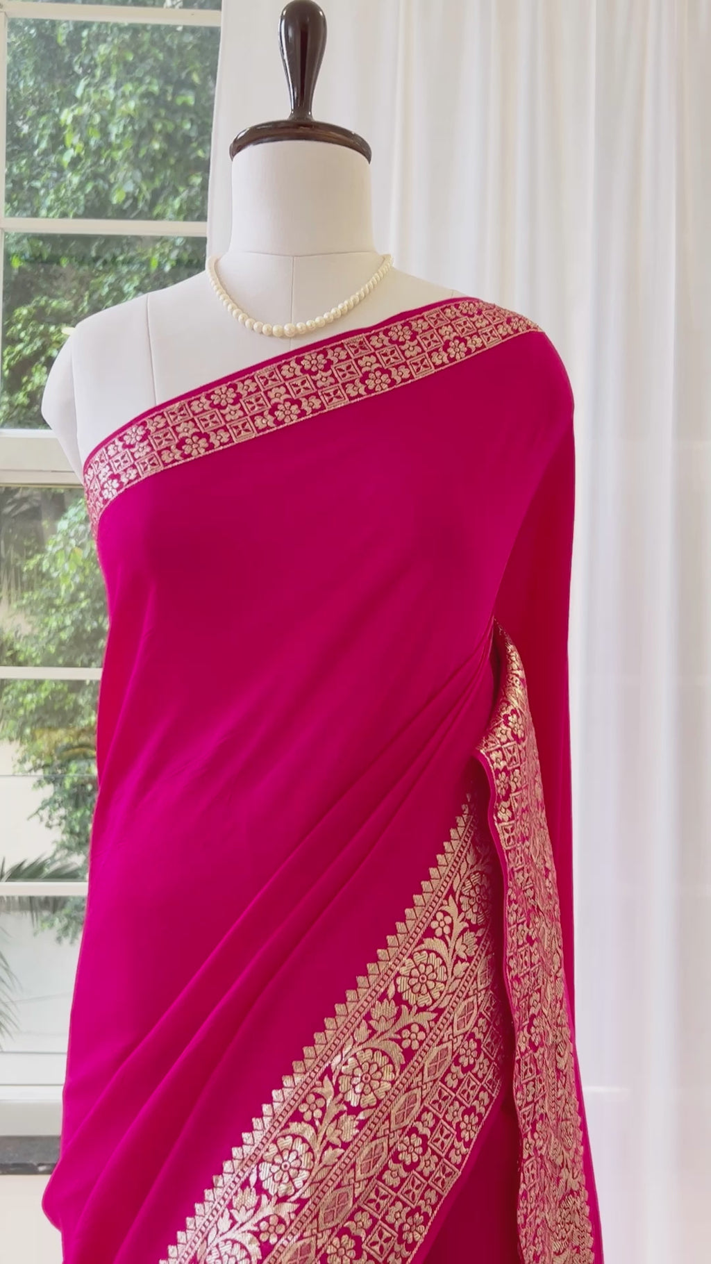 Dola silk saree - Pink