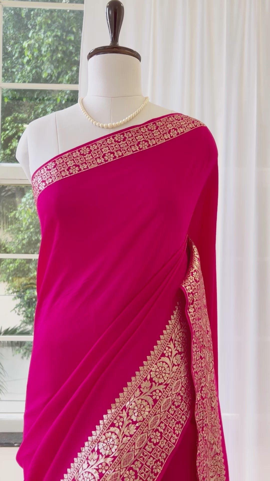 Dola silk saree - Pink