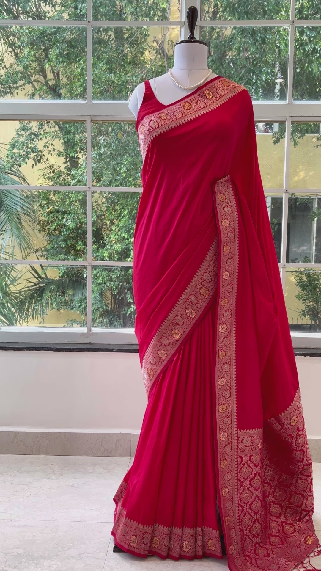 Soft silk saree - Red