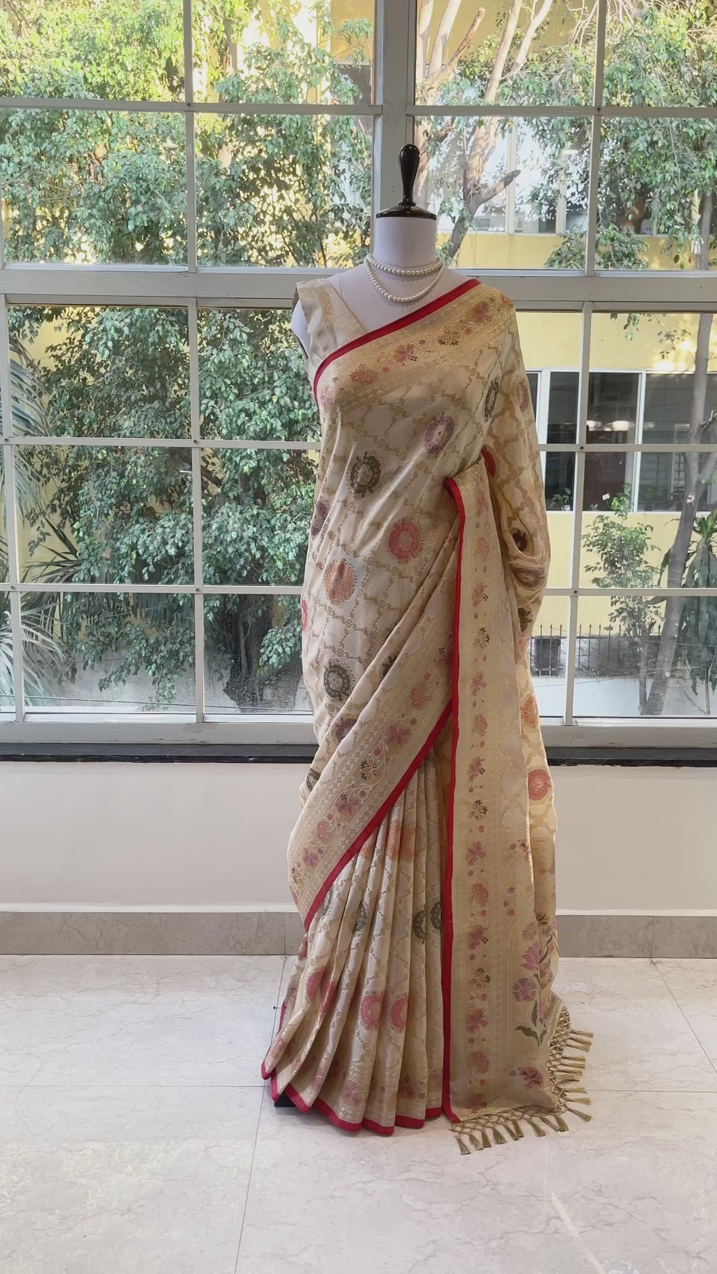 Premium Silk zari saree - Golden