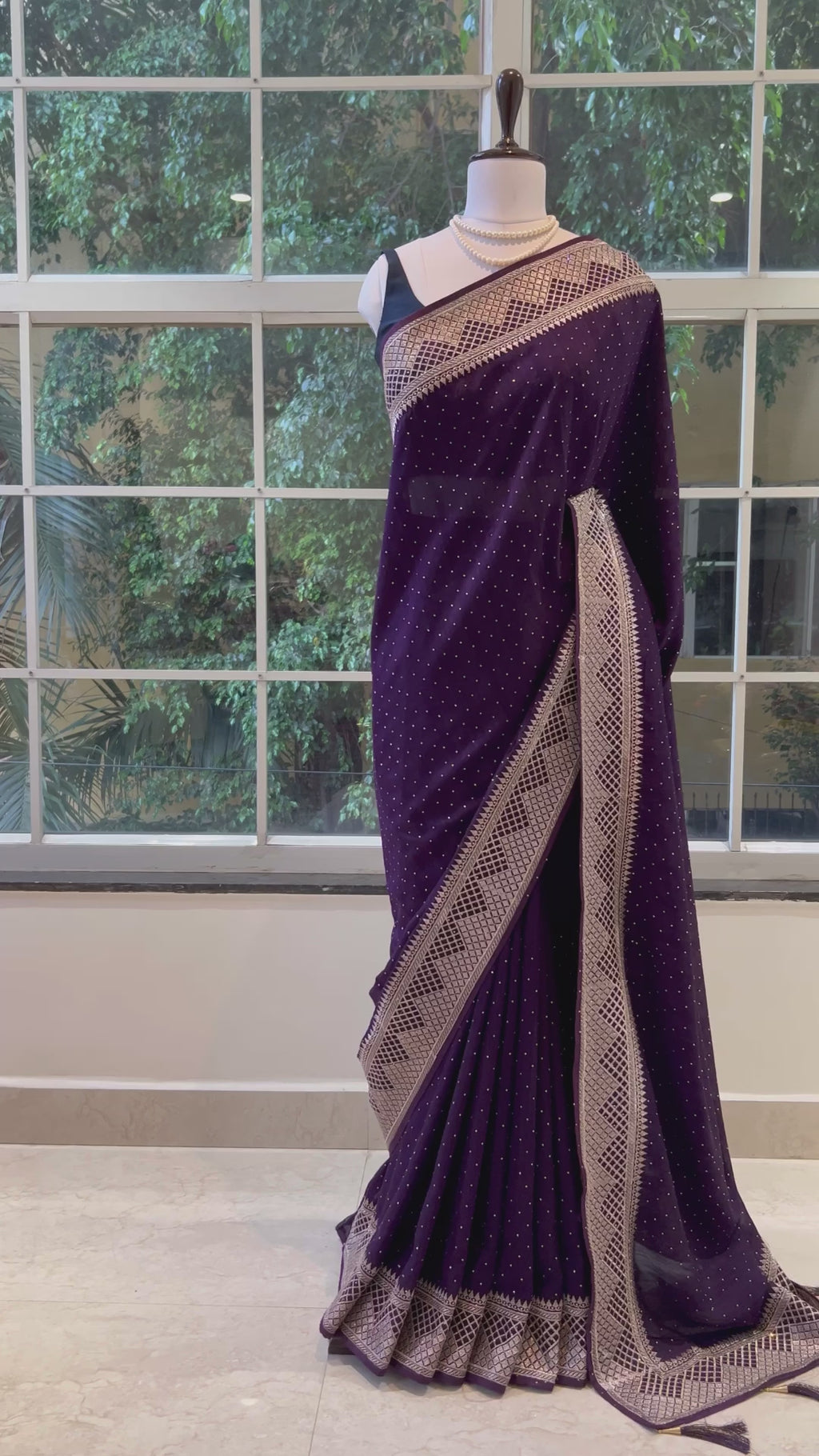 Swarovski sparkle kiana silk - Violet