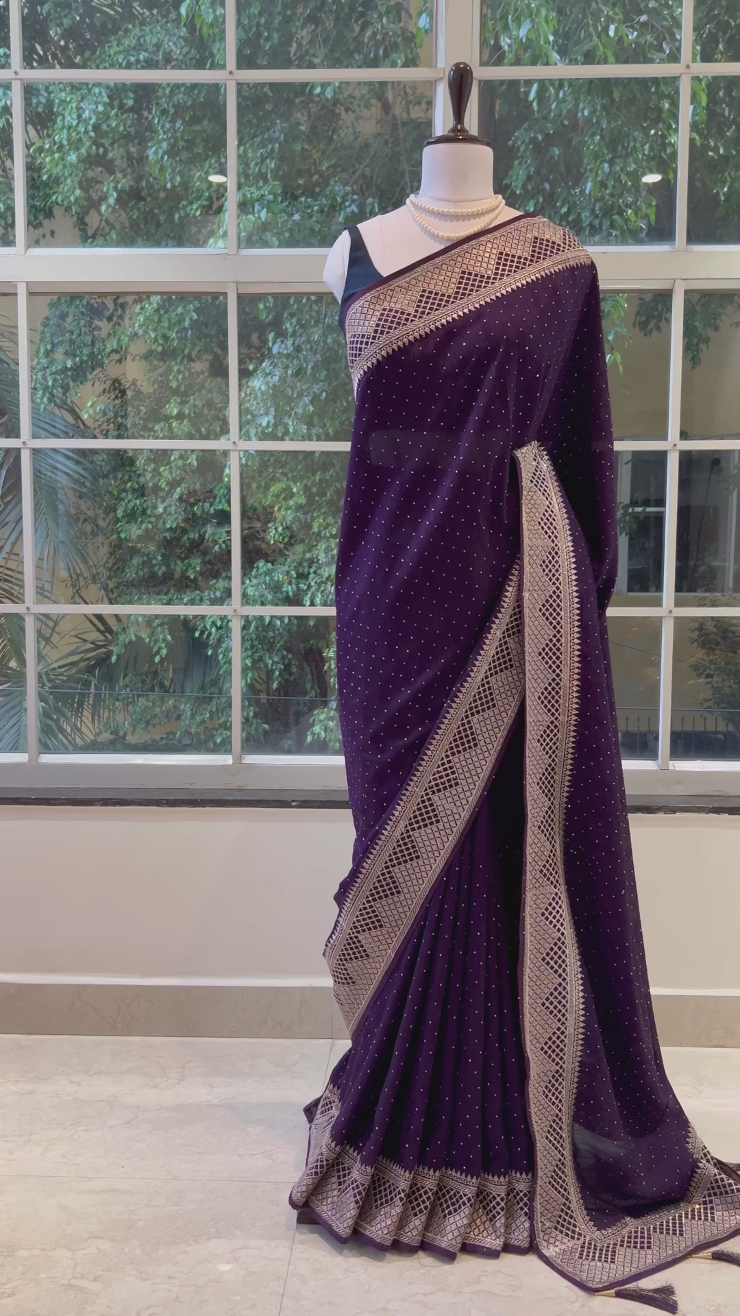 Swarovski sparkle kiana silk - Violet